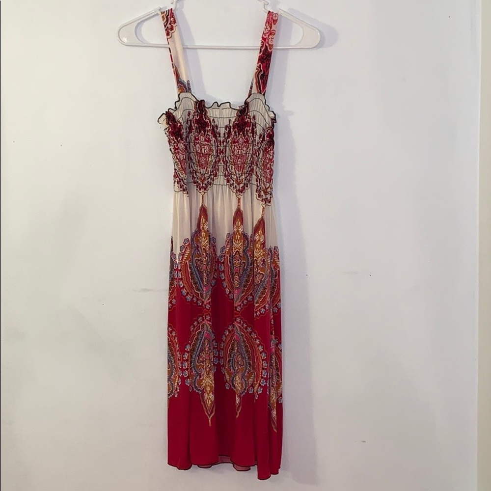 Cute red summer dress